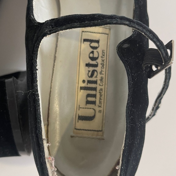 Unlisted Black Velvet Mary Jane Heels with Ankle Strap - Picture 6 of 7